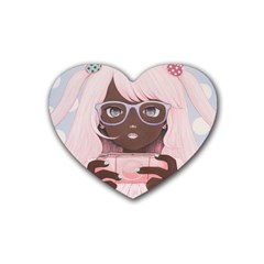 Gamergirl 3 Heart Coaster (4 Pack)  by kaoruhasegawa