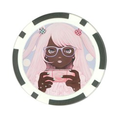 Gamergirl 3 Poker Chip Card Guards (10 Pack)  by kaoruhasegawa