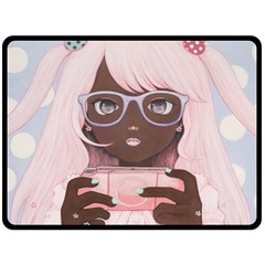 Gamergirl 3 Double Sided Fleece Blanket (large)  by kaoruhasegawa