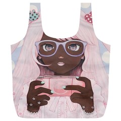 Gamergirl 3 Full Print Recycle Bags (l)  by kaoruhasegawa