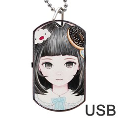 Maybe March<3 Dog Tag Usb Flash (one Side)