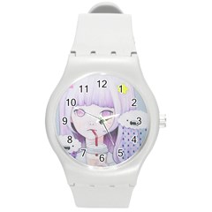 My Little Cloud 2 Round Plastic Sport Watch (m) by kaoruhasegawa