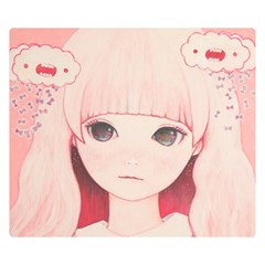 Spring Rain? Double Sided Flano Blanket (small)  by kaoruhasegawa