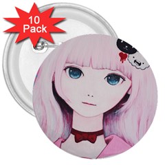 Sweet Tuesday 3  Buttons (10 pack) 