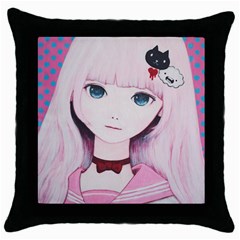 Sweet Tuesday Throw Pillow Case (Black)