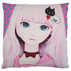 Sweet Tuesday Large Flano Cushion Case (One Side)