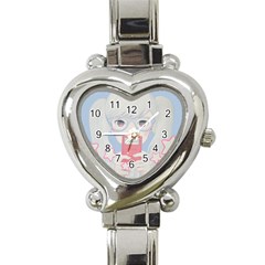 Gamegirl Girl Play With Star Heart Italian Charm Watch by kaoruhasegawa