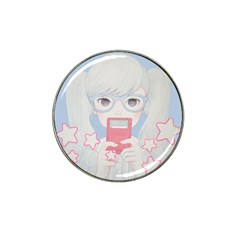 Gamegirl Girl Play With Star Hat Clip Ball Marker by kaoruhasegawa