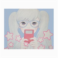 Gamegirl Girl Play With Star Small Glasses Cloth by kaoruhasegawa