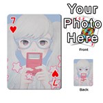 Gamegirl Girl Play with star Playing Cards 54 Designs  Front - Heart7