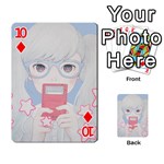 Gamegirl Girl Play with star Playing Cards 54 Designs  Front - Diamond10