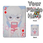 Gamegirl Girl Play with star Playing Cards 54 Designs  Front - DiamondJ