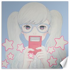 Gamegirl Girl Play With Star Canvas 20  X 20   by kaoruhasegawa