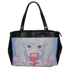 Gamegirl Girl Play With Star Office Handbags by kaoruhasegawa