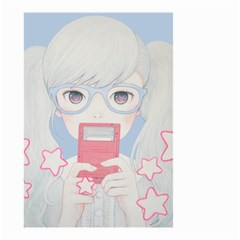 Gamegirl Girl Play With Star Small Garden Flag (two Sides)