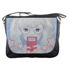 Gamegirl Girl Play With Star Messenger Bags