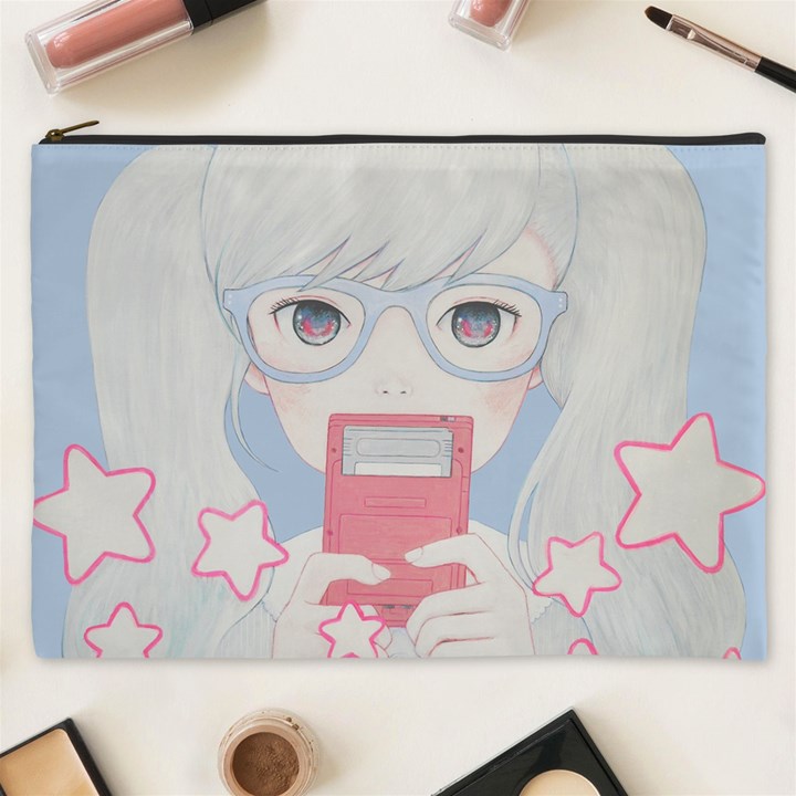 Gamegirl Girl Play with star Cosmetic Bag (XXXL) 