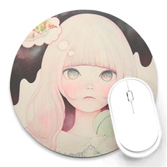 Soy Sauce Uchuuw Round Mousepads by kaoruhasegawa