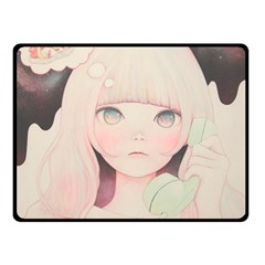 Soy Sauce Uchuuw Double Sided Fleece Blanket (small)  by kaoruhasegawa