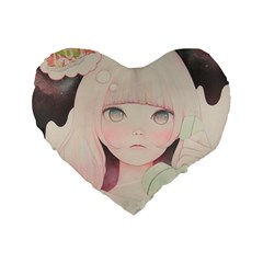 Soy Sauce Uchuuw Standard 16  Premium Flano Heart Shape Cushions