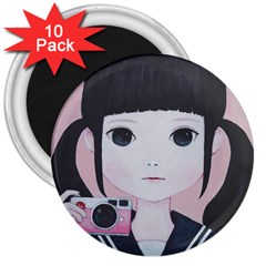 Smile Camare 3  Magnets (10 Pack)  by kaoruhasegawa