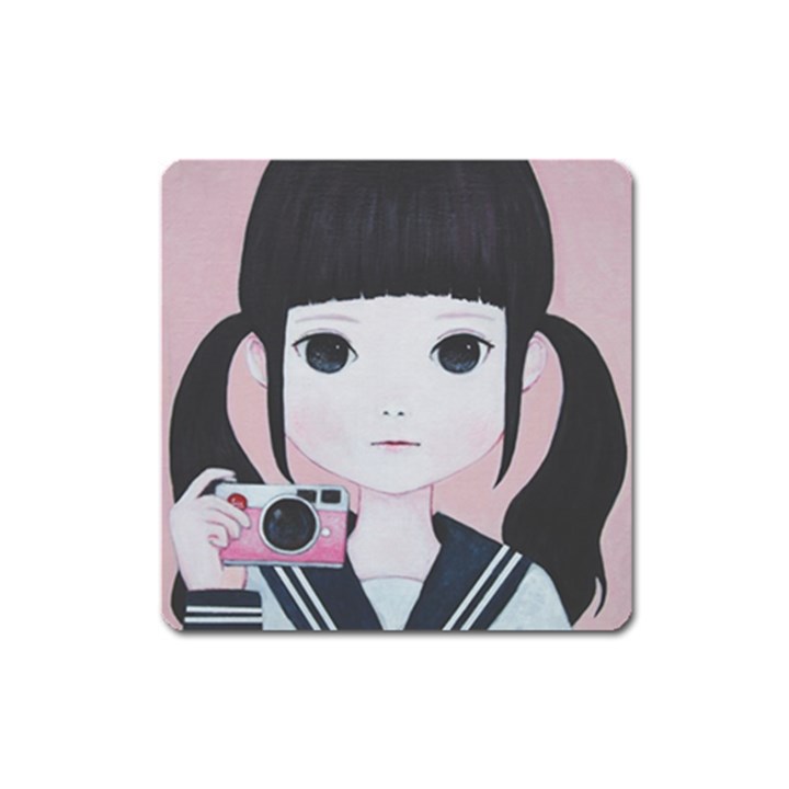 Smile Camare Square Magnet