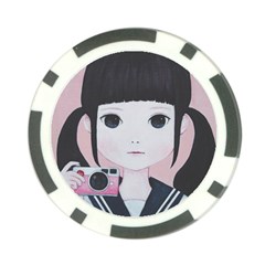 Smile Camare Poker Chip Card Guards by kaoruhasegawa