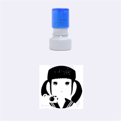 Smile Camare Rubber Round Stamps (small) by kaoruhasegawa