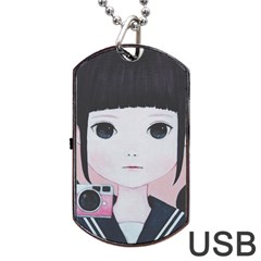 Smile Camare Dog Tag Usb Flash (two Sides) 