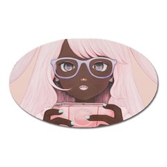 Gamergirl 3 P Oval Magnet by kaoruhasegawa