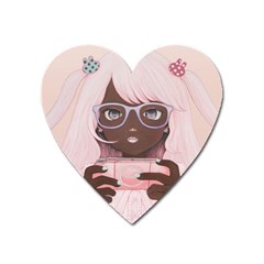 Gamergirl 3 P Heart Magnet by kaoruhasegawa