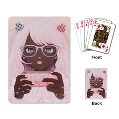 Gamergirl 3 P Playing Card by kaoruhasegawa