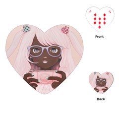 Gamergirl 3 P Playing Cards (heart)  by kaoruhasegawa