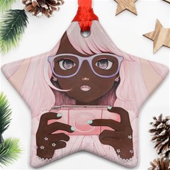 Gamergirl 3 P Star Ornament (two Sides) 