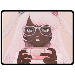 Gamergirl 3 P Fleece Blanket (large)  by kaoruhasegawa