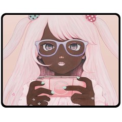 Gamergirl 3 P Double Sided Fleece Blanket (medium) 