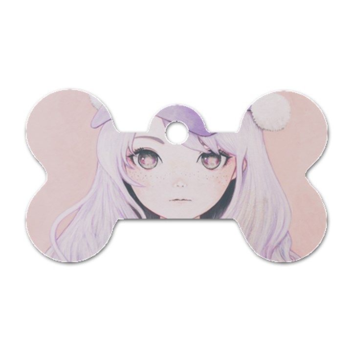 Ricehime Dog Tag Bone (Two Sides)