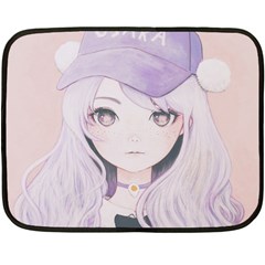 Ricehime Double Sided Fleece Blanket (mini)  by kaoruhasegawa