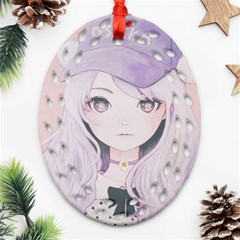 Ricehime Oval Filigree Ornament (2-side) 