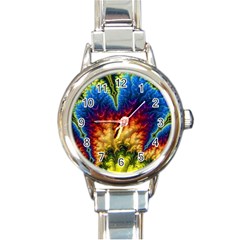 Amazing Special Fractal 25a Round Italian Charm Watch