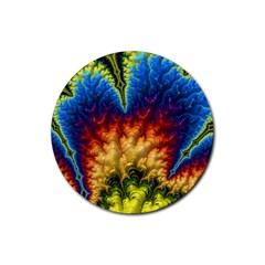 Amazing Special Fractal 25a Rubber Coaster (round)  by Fractalworld