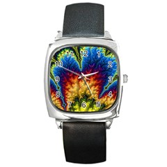 Amazing Special Fractal 25a Square Metal Watch