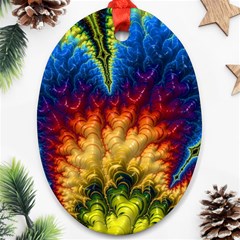 Amazing Special Fractal 25a Oval Ornament (two Sides) by Fractalworld