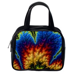 Amazing Special Fractal 25a Classic Handbags (one Side)