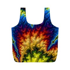 Amazing Special Fractal 25a Full Print Recycle Bags (m) 