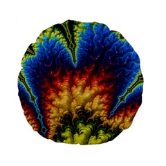 Amazing Special Fractal 25a Standard 15  Premium Flano Round Cushions