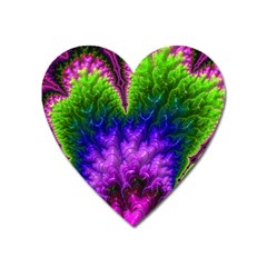 Amazing Special Fractal 25c Heart Magnet