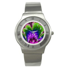 Amazing Special Fractal 25c Stainless Steel Watch