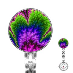 Amazing Special Fractal 25c Stainless Steel Nurses Watch by Fractalworld