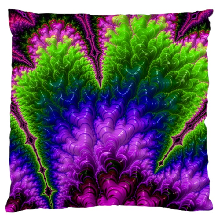 Amazing Special Fractal 25c Standard Flano Cushion Case (Two Sides)